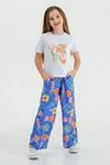 6-9 Yaş Grapefruit Kız Çocuk Pantolonlu Takım -Ekru