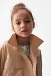 4-8 Yaş Bellis Bella Kız Çocuk Ceket -Latte Kahve-