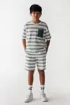 8-14 Yaş Line Fashion Erkek Çocuk Takım -Yeşil