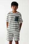 8-14 Yaş Line Fashion Erkek Çocuk Takım -Yeşil