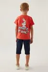 3-9 Yaş Lisanslı Looney Tunes Erkek Çocuk Takım -Nar 