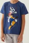 3-9 Yaş Lisanslı Looney Tunes Erkek Çocuk Takım -Gece Mavisi