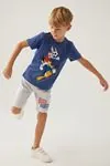 3-9 Yaş Lisanslı Looney Tunes Erkek Çocuk Takım -Gece Mavisi