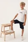 4-15 Yaş Lisanslı Us Polo ASSN Erkek Çocuk Takım -Ekru 