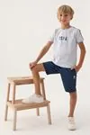 4-15 Yaş Lisanslı Us Polo ASSN Erkek Çocuk Takım -Gökyüzü Mavisi