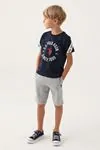4-15 Yaş Lisanslı Us Polo ASSN Erkek Çocuk Takım -Koyu Lacivert