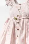 2-5 Yaş Lena Butterfly Kız Çocuk Elbise -Pembe