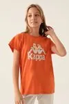 5-16 Yaş Lisanslı KAPPA Kız Çocuk T-Shırt -Oranj