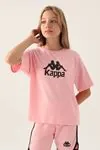 5-16 Yaş Lisanslı KAPPA Kız Çocuk T-Shırt -Pembe