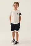 4-15 Yaş Lisanslı Us Polo ASSN Erkek Çocuk Takım -Ekru