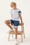 4-15 Yaş Lisanslı Us Polo ASSN Erkek Çocuk Takım -Buz Mavi