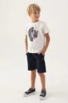 4-15 Yaş Lisanslı Us Polo ASSN Erkek Çocuk Takım -Ekru