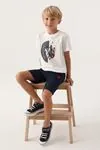 4-15 Yaş Lisanslı Us Polo ASSN Erkek Çocuk Takım -Ekru