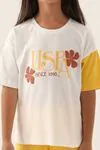 4-15 Yaş Lisanslı Us Polo ASSN Kız Çocuk Takım -Sarı