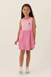 4-15 Yaş Lisanslı Us Polo ASSN Kız Çocuk Elbise -Pembe