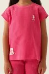 4-15 Yaş Lisanslı Us Polo ASSN Kız Çocuk Takım -Fuşya