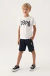 4-15 Yaş Lisanslı Us Polo ASSN Erkek Çocuk Takım -Ekru