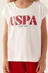 4-15 Yaş Lisanslı Us Polo ASSN Kız Çocuk Takım -Kırmızı