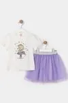 2-5 Yaş Ballerina Kız Çocuk Takım -Lila