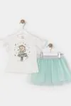 2-5 Yaş Ballerina Kız Çocuk Takım -Mint