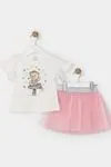 2-5 Yaş Ballerina Kız Çocuk Takım -Pembe