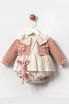 9-24 Ay Soul Rana Kız Bebek 3'Lü Takım -Bej-