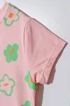 6-9 Yaş Daisy Kız Çocuk Taytlı Takım -Pudra