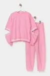 9-12 Yaş All Star Style  Kız Çocuk Mevsimlik Takım -Pembe-