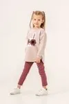 2-5 Yaş Daisy Cad Kız Çocuk Taytlı Takım -Lavanta