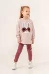 2-5 Yaş Daisy Cad Kız Çocuk Taytlı Takım -Lavanta