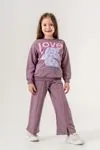 2-5 Yaş Love Bloom Kız Çocuk Takım -Mor
