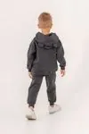 2-5 Yaş Cotton Bear Erkek Çocuk Hırkalı Takım -Füme
