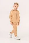 2-5 Yaş Cotton Bear Erkek Çocuk Hırkalı Takım -Hardal-