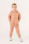 2-5 Yaş Cotton Bear Erkek Çocuk Hırkalı Takım -Açık Kiremit
