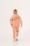 2-5 Yaş Cotton Bear Erkek Çocuk Hırkalı Takım -Açık Kiremit