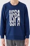 4-15 Yaş Lisanslı Us Polo ASSN Erkek Çocuk Takım -Lacivert
