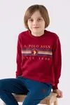 4-15 Yaş Lisanslı Us Polo ASSN Erkek Çocuk Takım -Bordo-