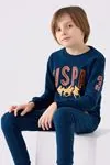 4-15 Yaş Lisanslı Us Polo ASSN Erkek Çocuk Takım -Lacivert-