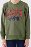 4-15 Yaş Lisanslı Us Polo ASSN Erkek Çocuk Takım -Haki-
