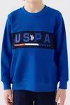 4-15 Yaş Lisanslı Us Polo ASSN Erkek Çocuk Takım -Saks Mavi-