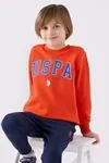 4-15 Yaş Lisanslı Us Polo ASSN Erkek Çocuk Takım -Oranj-