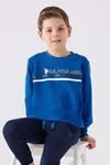 4-15 Yaş Lisanslı Us Polo ASSN Erkek Çocuk Takım -Saks Mavi-