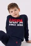 4-15 Yaş Lisanslı Us Polo ASSN Erkek Çocuk Takım -Koyu Lacivert