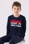4-15 Yaş Lisanslı Us Polo ASSN Erkek Çocuk Takım -Koyu Lacivert