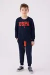 4-15 Yaş Lisanslı Us Polo ASSN Erkek Çocuk Takım -Koyu Lacivert