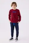 4-15 Yaş Lisanslı Us Polo ASSN Erkek Çocuk Takım -Bordo-