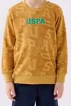4-15 Yaş Lisanslı Us Polo ASSN Erkek Çocuk Takım -Hardal-