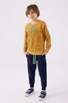 4-15 Yaş Lisanslı Us Polo ASSN Erkek Çocuk Takım -Hardal-