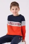 4-15 Yaş Lisanslı Us Polo ASSN Erkek Çocuk Takım -Lacivert