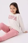 9-15 Yaş Lisanslı Us Polo ASSN Kız Çocuk Takım -Taş